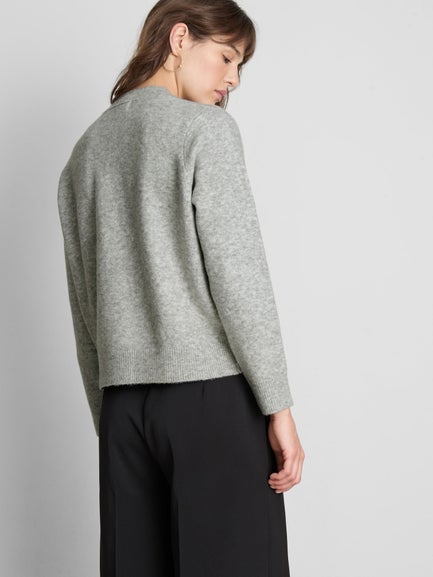 Wool Blend Boyfriend Cardigan