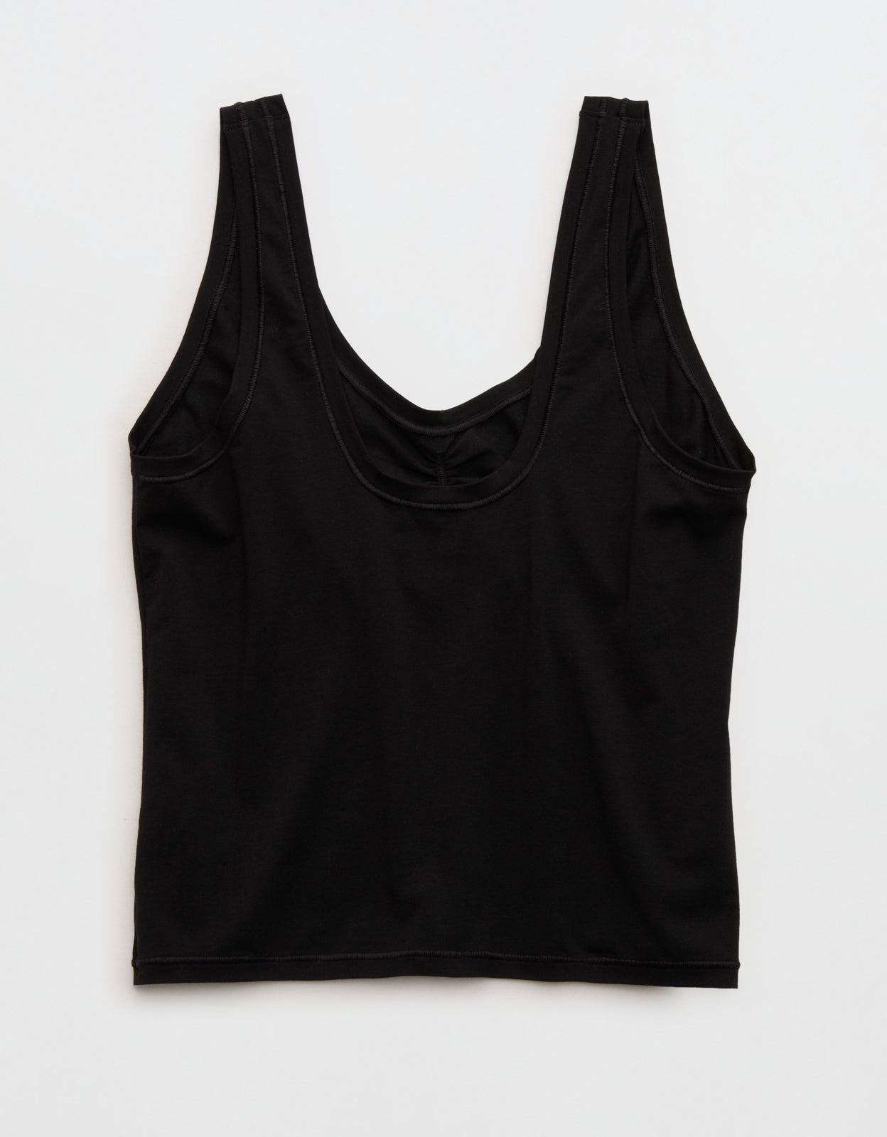 SMOOTHEZ Cotton Blend Ruched Tank Top
