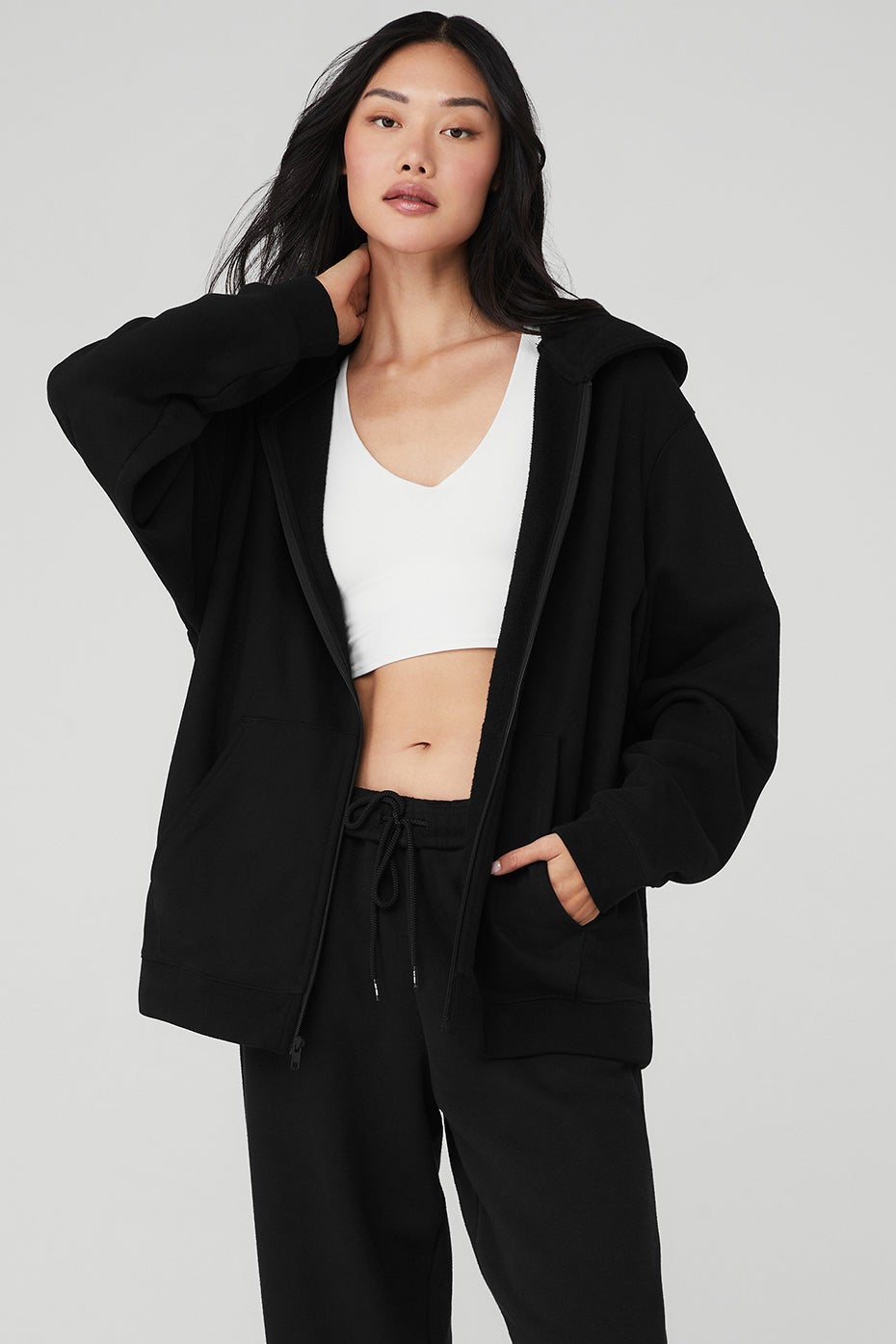 Renown Heavy Weight Full Zip Hoodie - Unisex | Alo Yoga UAE