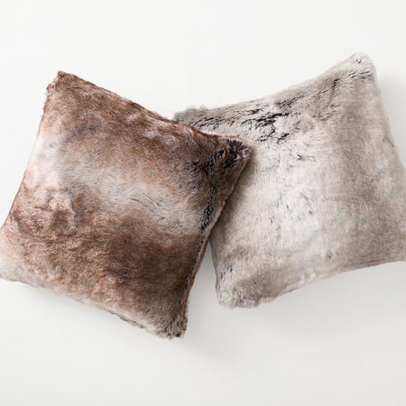 Faux Fur Ombre Pillow Cover