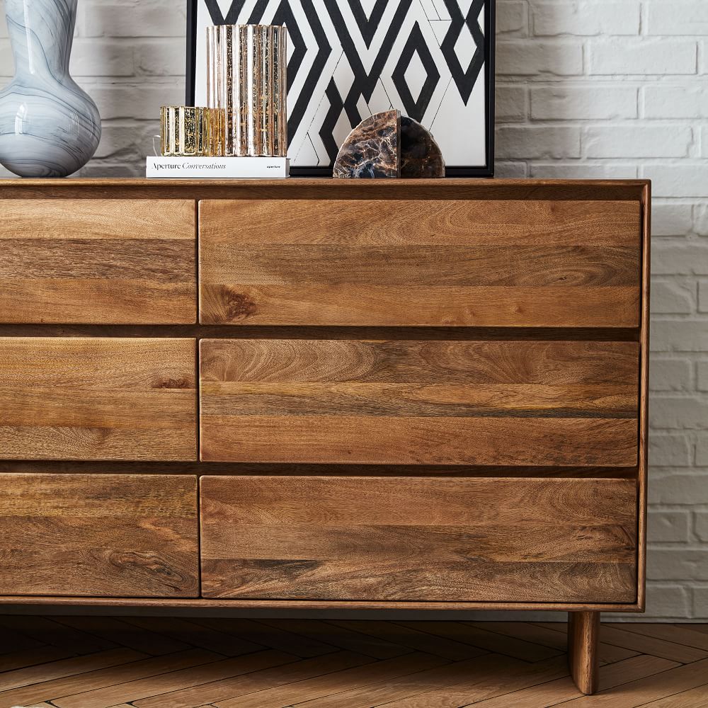 Anton Solid Wood 6-Drawer Dresser