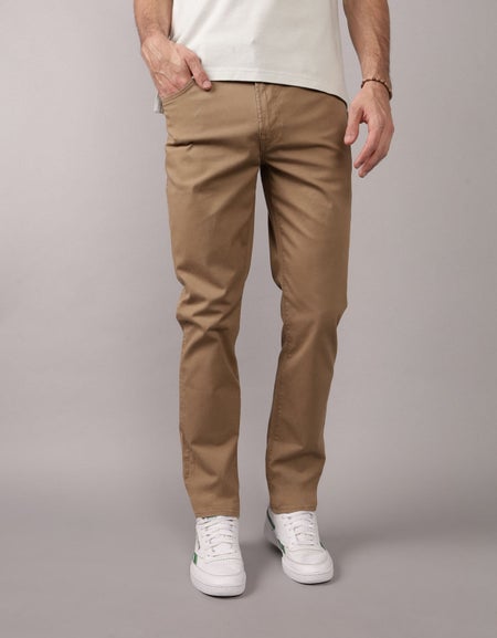 AE Flex Slim Straight Lived-In Khaki Pant